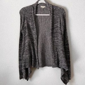 Silence+noise marled waterfall open cardigan